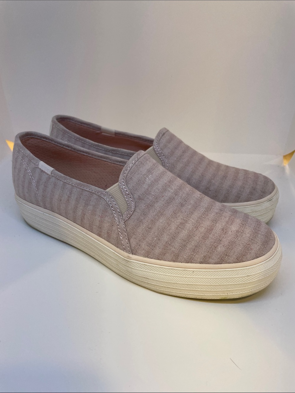 Keds Slip-On Sneakers in Mauve Canvas